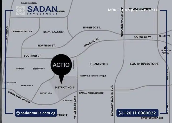 مول أكتيو القاهرة الجديدة Mall Actio New Cairo تفاصيل وأسعار