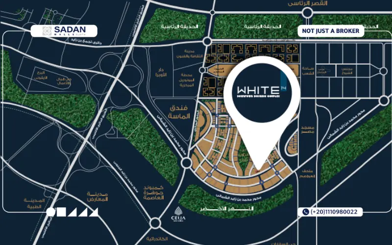 موقع مول وايت 14 تاور العاصمة الإدارية