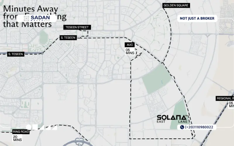 سولانا إيست لان التجمع الخامس Solana East Lane New Cairo