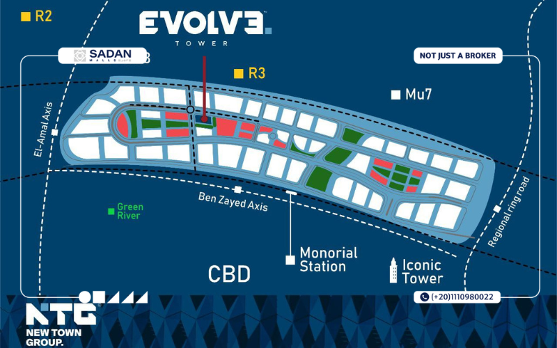مول ايفولف تاور العاصمة الإدارية Evolve Tower New Capital جدول أسعار